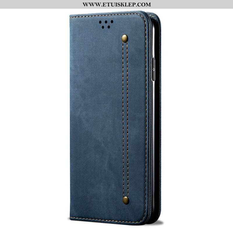 Etui Na Telefon do Xiaomi Redmi Note 12 5G Etui Folio Tkanina Dżinsowa